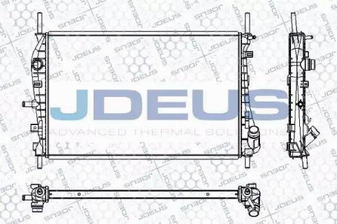 Jdeus RA0121130 - Radiator, mühərrikin soyudulması furqanavto.az