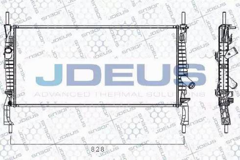 Jdeus RA0121170 - Radiator, mühərrikin soyudulması furqanavto.az