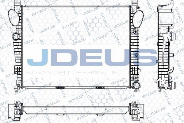 Jdeus RA0170680 - Radiator, mühərrikin soyudulması furqanavto.az