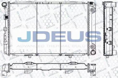 Jdeus RA0170170 - Radiator, mühərrikin soyudulması furqanavto.az