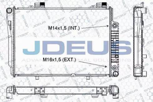 Jdeus RA0170350 - Radiator, mühərrikin soyudulması furqanavto.az