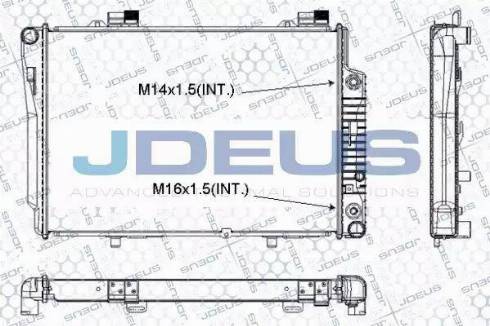 Jdeus RA0170370 - Radiator, mühərrikin soyudulması furqanavto.az
