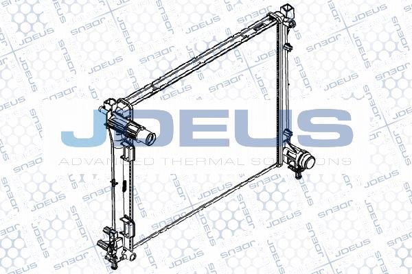 Jdeus RA0360170 - Radiator, mühərrikin soyudulması furqanavto.az