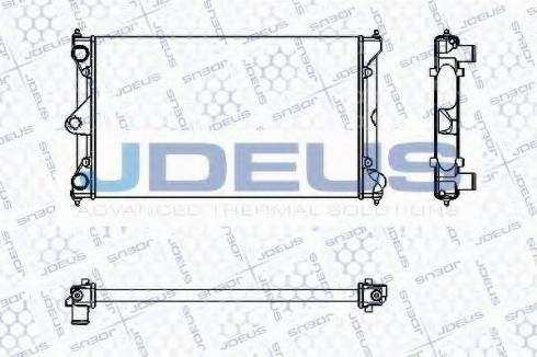 Jdeus RA0300281 - Radiator, mühərrikin soyudulması furqanavto.az