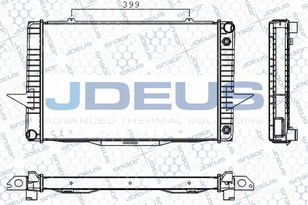 Jdeus RA0310470 - Radiator, mühərrikin soyudulması furqanavto.az