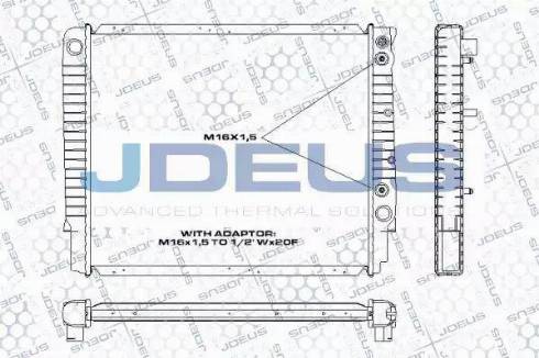 Jdeus RA0310520 - Radiator, mühərrikin soyudulması furqanavto.az