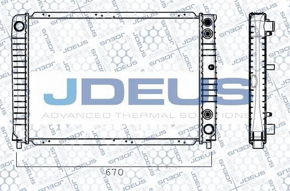 Jdeus RA0310290 - Radiator, mühərrikin soyudulması furqanavto.az