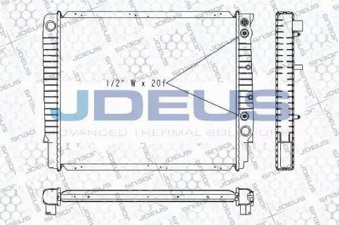 Jdeus RA0310270 - Radiator, mühərrikin soyudulması furqanavto.az