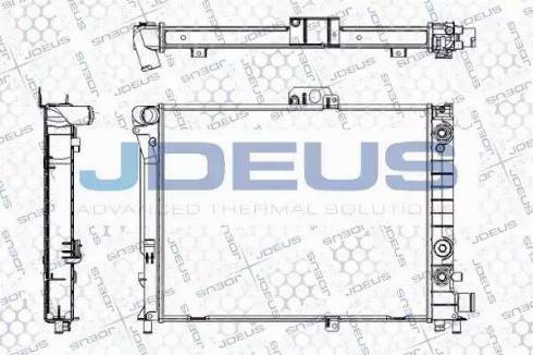 Jdeus RA0240100 - Radiator, mühərrikin soyudulması furqanavto.az