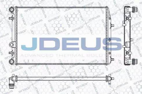 Jdeus RA0250080 - Radiator, mühərrikin soyudulması furqanavto.az