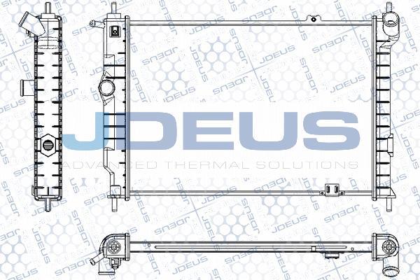 Jdeus RA0200450 - Radiator, mühərrikin soyudulması furqanavto.az