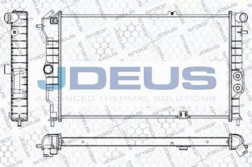 Jdeus RA0200561 - Radiator, mühərrikin soyudulması furqanavto.az