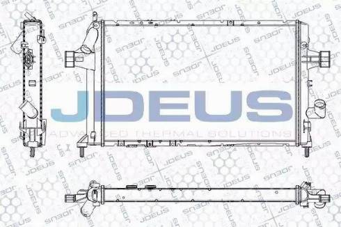Jdeus RA0200809 - Radiator, mühərrikin soyudulması furqanavto.az
