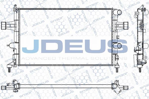 Jdeus RA0200750 - Radiator, mühərrikin soyudulması furqanavto.az