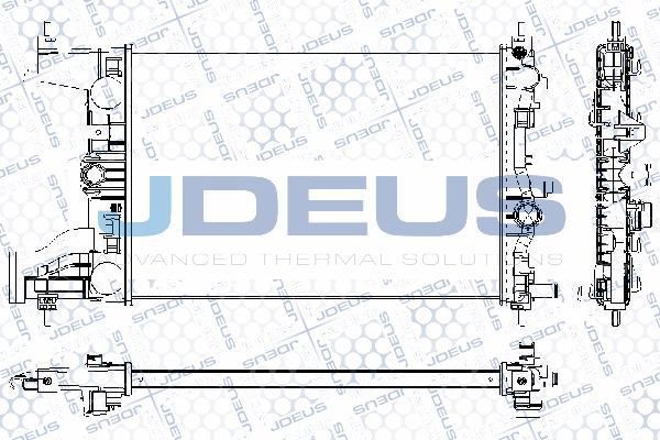 Jdeus RA0201050 - Radiator, mühərrikin soyudulması furqanavto.az
