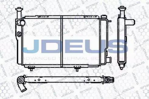 Jdeus RA0210050 - Radiator, mühərrikin soyudulması furqanavto.az