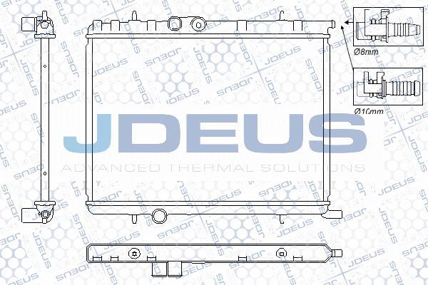 Jdeus RA0210341 - Radiator, mühərrikin soyudulması furqanavto.az