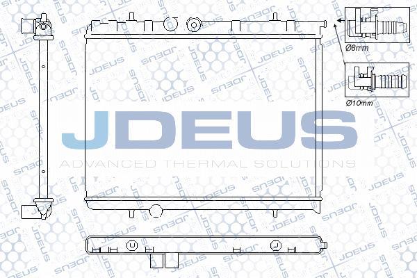 Jdeus RA0210360 - Radiator, mühərrikin soyudulması furqanavto.az