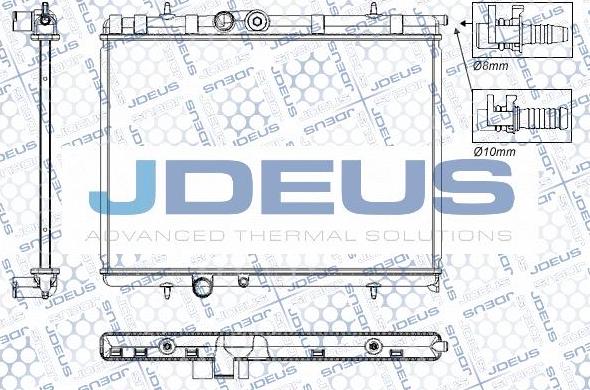 Jdeus RA0210321 - Radiator, mühərrikin soyudulması furqanavto.az