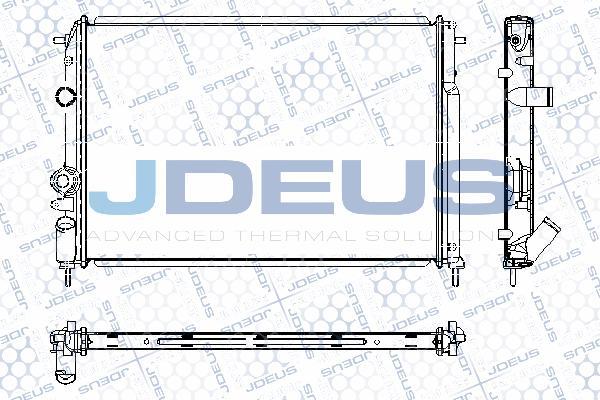 Jdeus RA0230540 - Radiator, mühərrikin soyudulması furqanavto.az
