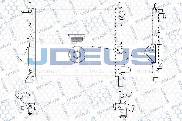 Jdeus RA0230500 - Radiator, mühərrikin soyudulması furqanavto.az