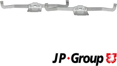 JP Group 1163651110 - Disk əyləc pedləri üçün aksesuar dəsti furqanavto.az