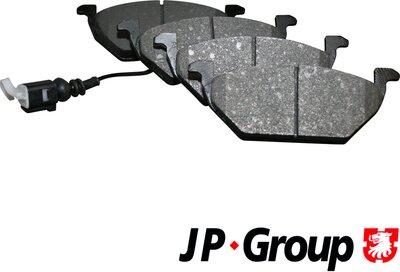 JP Group 1163601010 - Əyləc altlığı dəsti, əyləc diski furqanavto.az