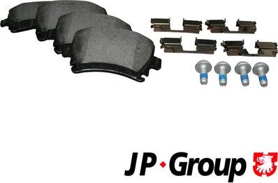 JP Group 1163705410 - Əyləc altlığı dəsti, əyləc diski furqanavto.az