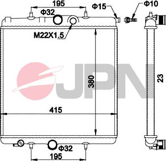 JPN 60C9040-JPN - Radiator, mühərrikin soyudulması furqanavto.az