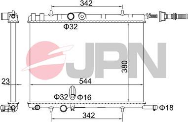 JPN 60C9041-JPN - Radiator, mühərrikin soyudulması furqanavto.az