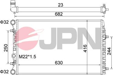 JPN 60C9056-JPN - Radiator, mühərrikin soyudulması furqanavto.az