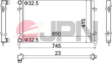 JPN 60C9058-JPN - Radiator, mühərrikin soyudulması furqanavto.az