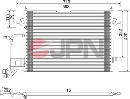 JPN 60C9074-JPN - Kondenser, kondisioner furqanavto.az