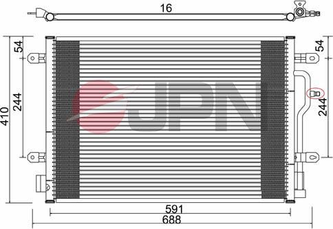 JPN 60C9076-JPN - Kondenser, kondisioner furqanavto.az