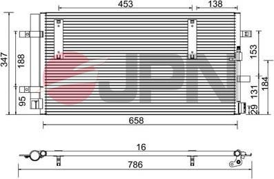 JPN 60C9077-JPN - Kondenser, kondisioner furqanavto.az