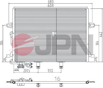 JPN 60C9102-JPN - Kondenser, kondisioner furqanavto.az