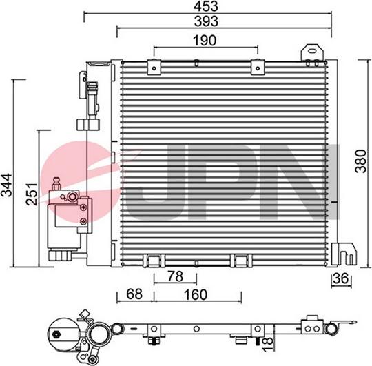 JPN 60C9112-JPN - Kondenser, kondisioner furqanavto.az