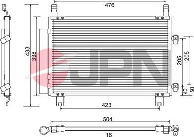 JPN 60C9133-JPN - Kondenser, kondisioner furqanavto.az