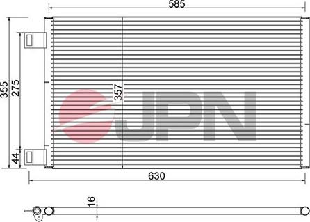 JPN 60C9129-JPN - Kondenser, kondisioner furqanavto.az