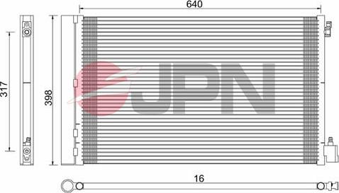 JPN 60C9120-JPN - Kondenser, kondisioner furqanavto.az