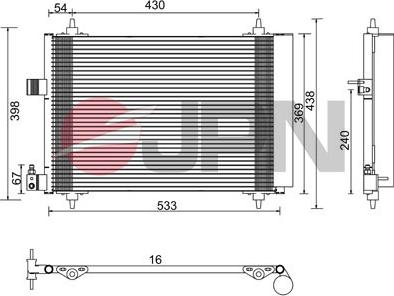 JPN 60C9122-JPN - Kondenser, kondisioner furqanavto.az