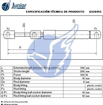 JUNIOR GS28953 - Qazlı bulaq, baqaj, yük yeri furqanavto.az