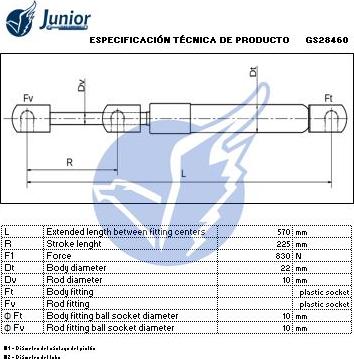 JUNIOR GS28460 - Qazlı bulaq, baqaj, yük yeri furqanavto.az