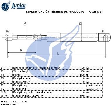 JUNIOR GS28533 - Qazlı bulaq, baqaj, yük yeri furqanavto.az