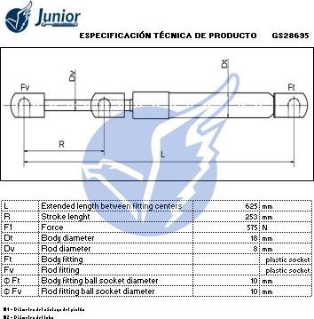 JUNIOR GS28695 - Qazlı bulaq, baqaj, yük yeri furqanavto.az