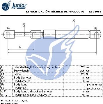 JUNIOR GS28089 - Qazlı bulaq, baqaj, yük yeri furqanavto.az