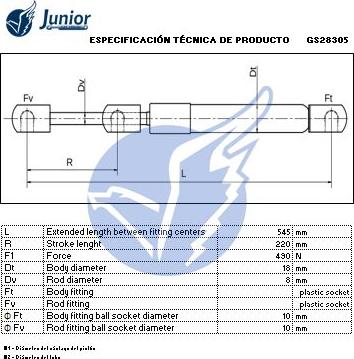 JUNIOR GS28305 - Qazlı bulaq, baqaj, yük yeri furqanavto.az