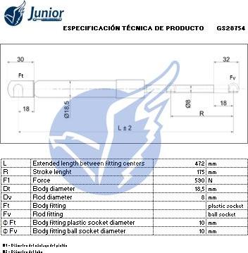 JUNIOR GS28754 - Qazlı bulaq, baqaj, yük yeri furqanavto.az