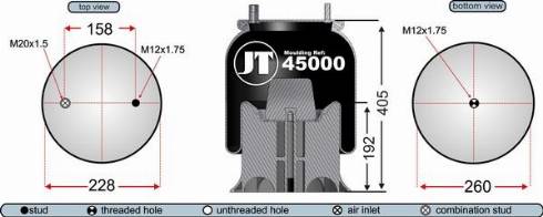 Juratek JAA45002 - Körük, pnevmatik asqı furqanavto.az