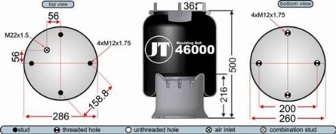Juratek JAA46001 - Körük, pnevmatik asqı furqanavto.az